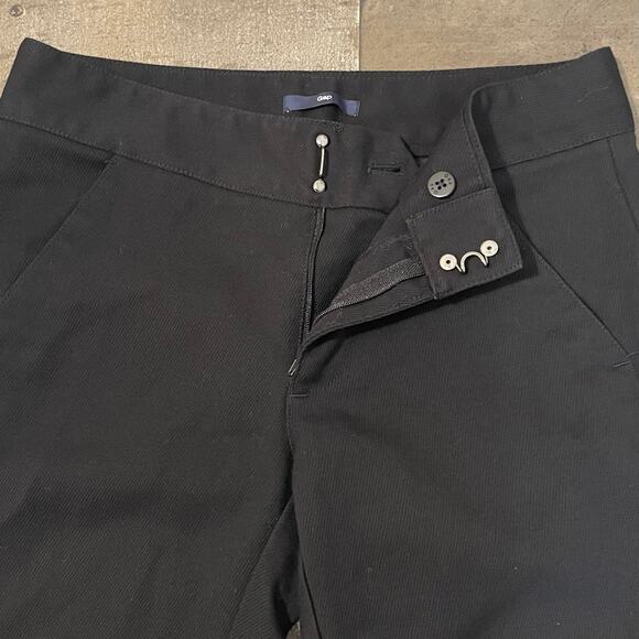 GAP Women's Black Gray Faux Suede Stretch Equestrian Style Pants Size 2 - Picture 6 of 10